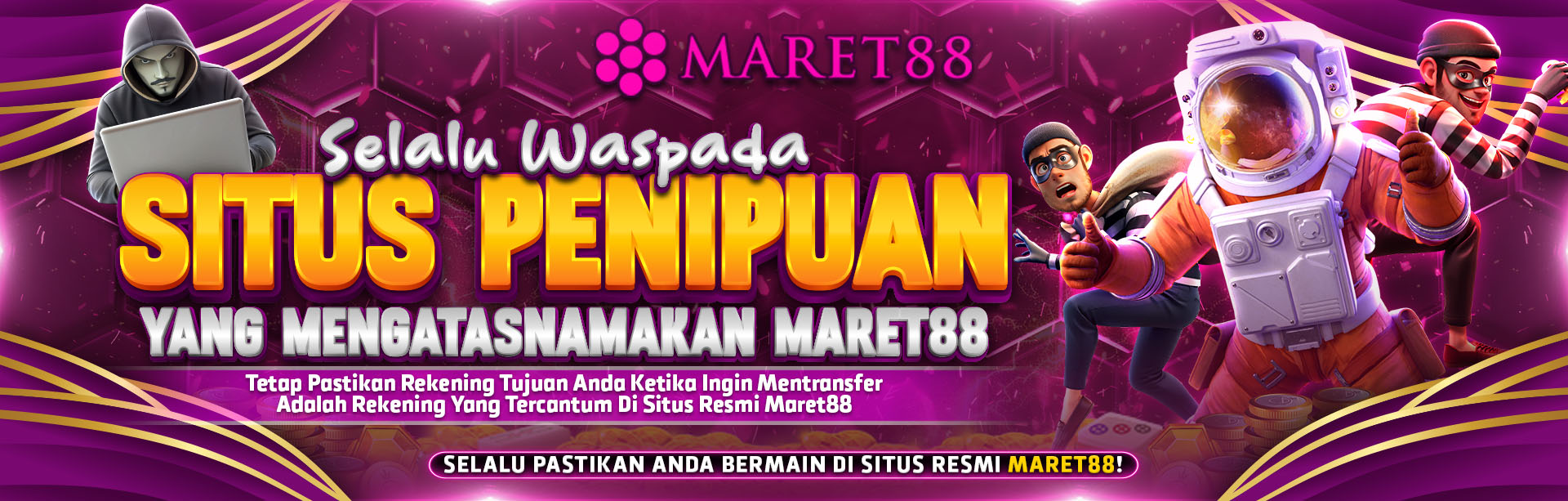 WASAPADA PENIPUAN MENGATASNAMAKAN MARET88